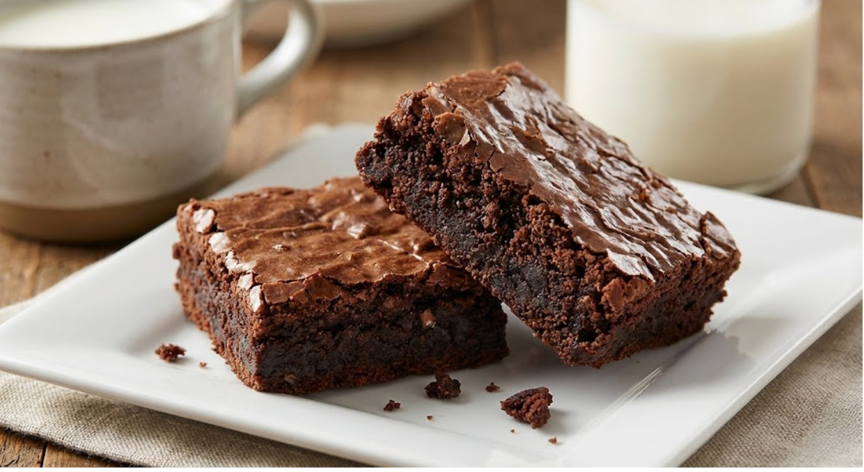 Brownie de proteína con suero y cacao