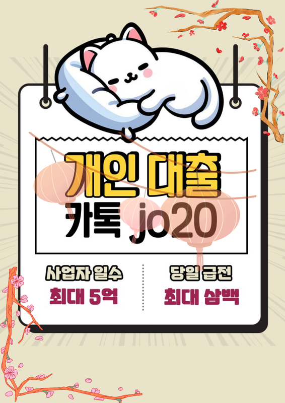 개인돈 급전 일수 대출