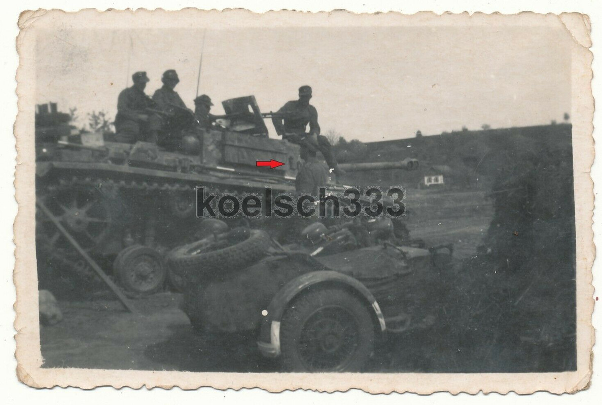 Foto Sturmgeschütz Panzer LORE StuG Abt. 232 Krad Motorrad ! Isj