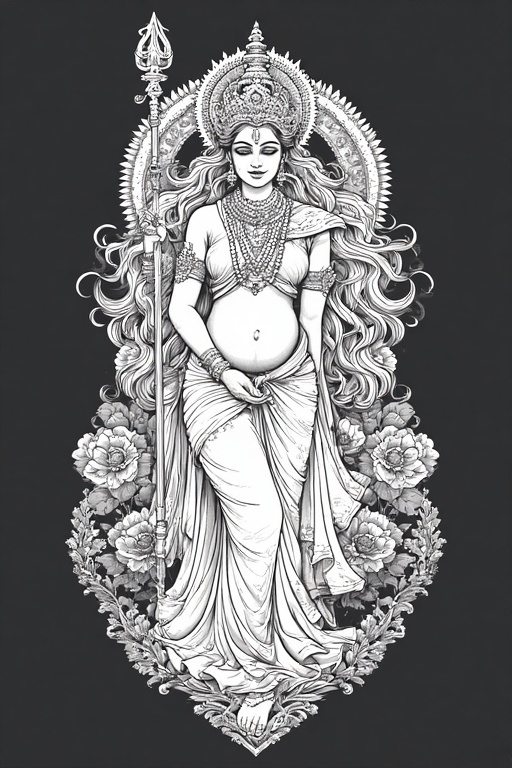 naked-goddess-parvati-pregnant-36