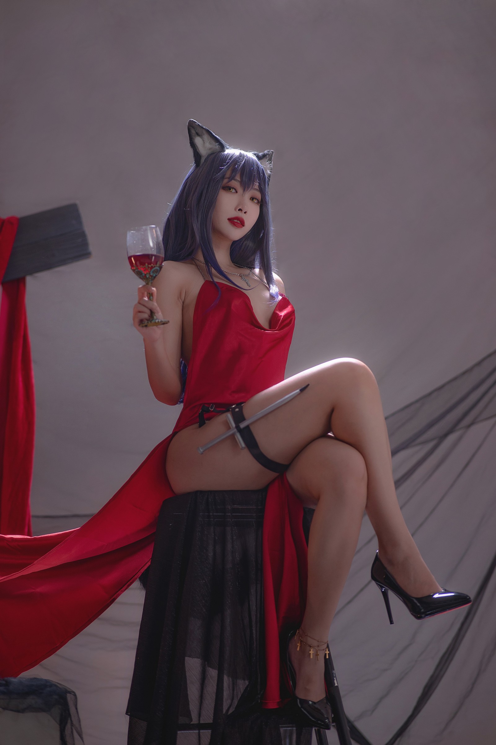 宮本桜 德克萨斯 同人礼服 Cosplay 写真｜明日方舟主题（23P｜193MB）插图1