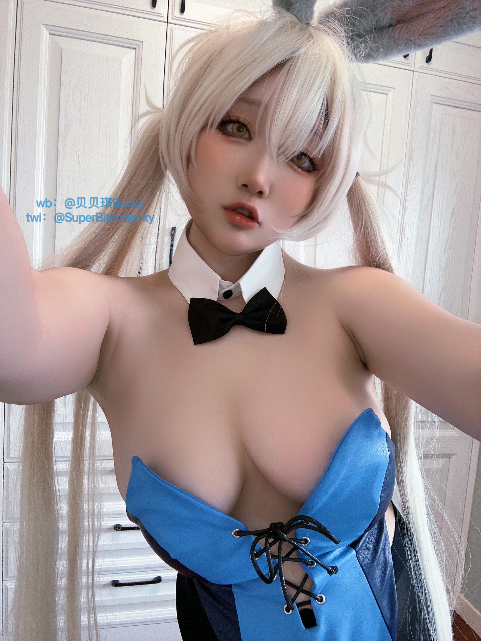 贝贝琪 Becky 三色兔女郎 Cosplay 写真＋视频合集（24P｜16V｜233MB）插图3