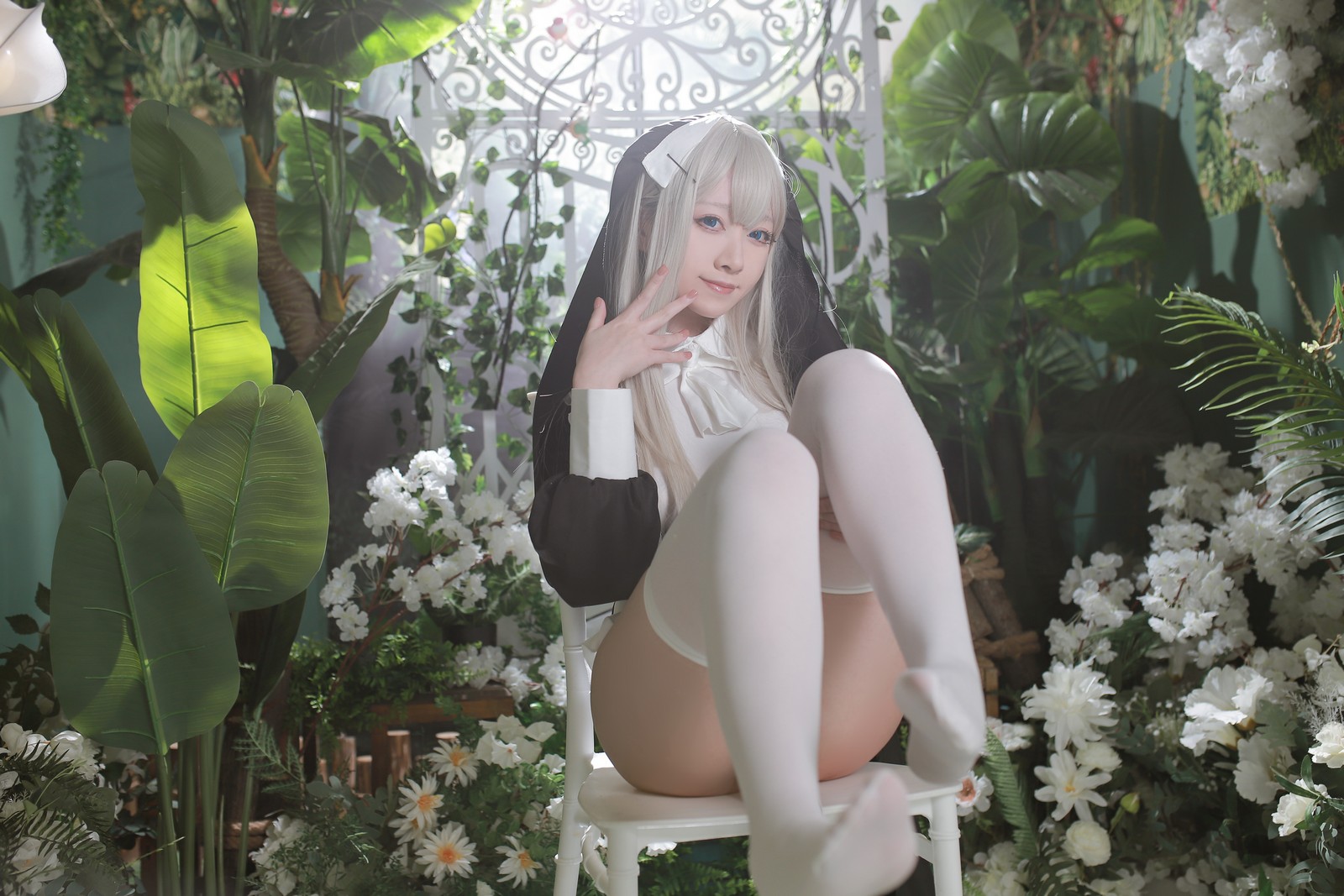 朝霧愛 – 修女 主题高清写真集（56P-717.5M）暗黑氛围作品插图4