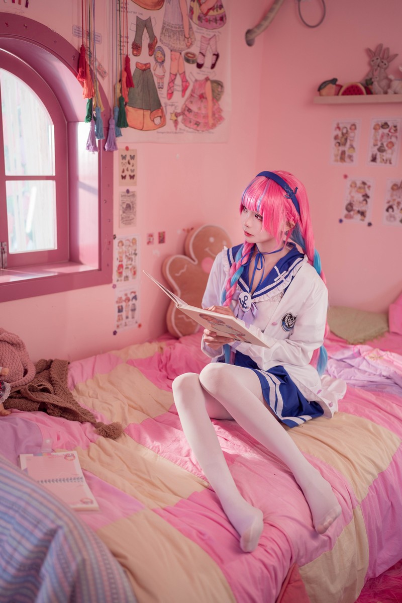艾西Aiwest 湊阿库娅私服Cosplay写真图集 虚拟主播高清美图 55P (274.4M)插图9