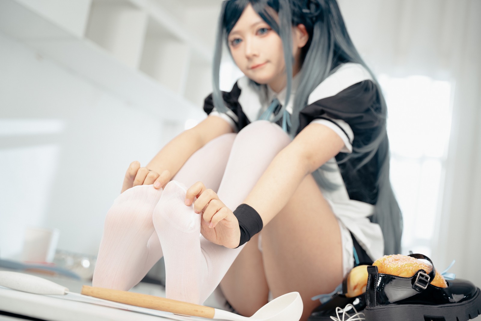 喜欢爱理吗COS写真：碧蓝航线独角兽婚纱高清套图（31P-172.5M）插图4