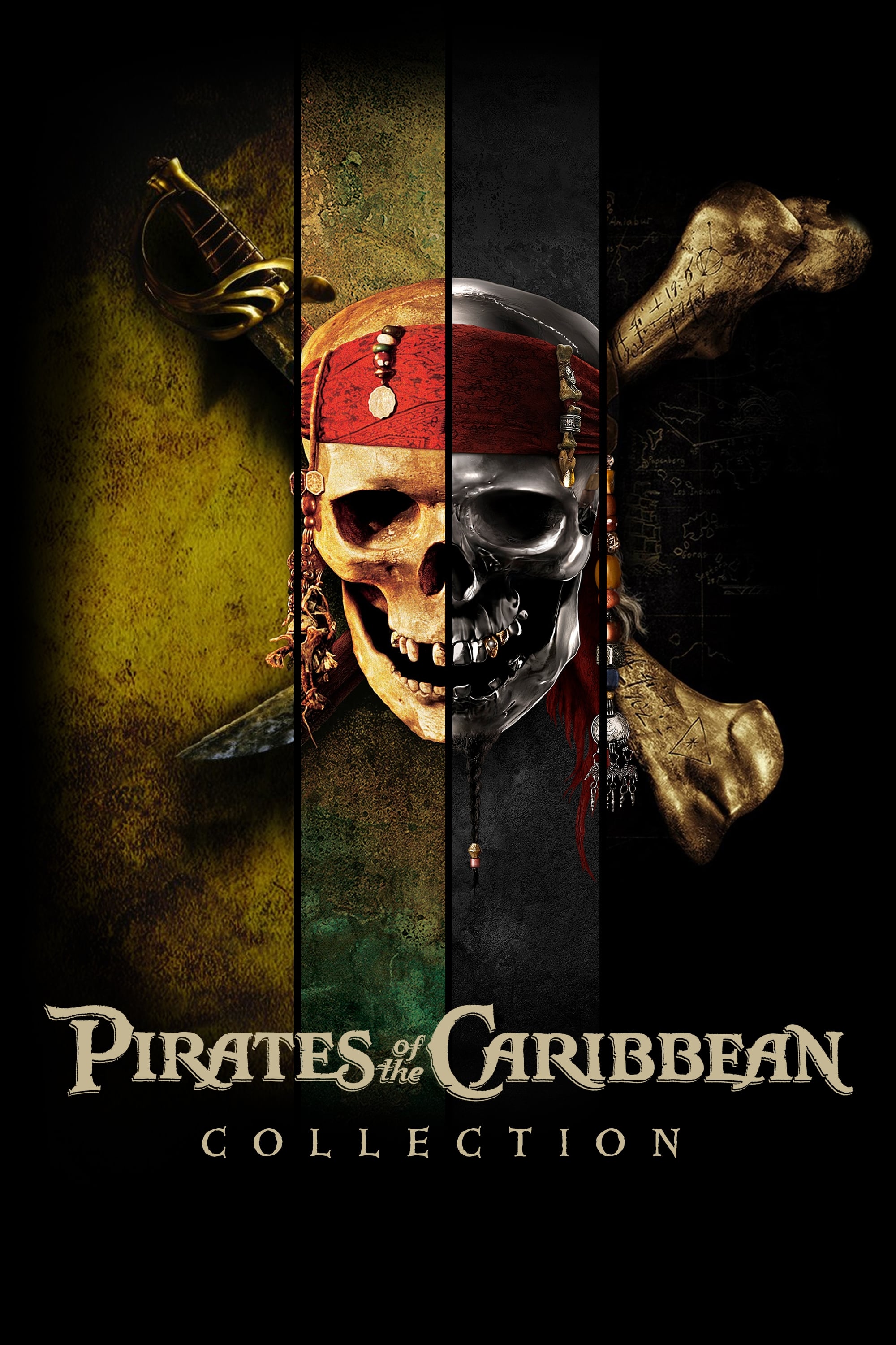 Piratas Del Caribe SAGA (2003-2017) 1080p OPEN MATTE + CORTO