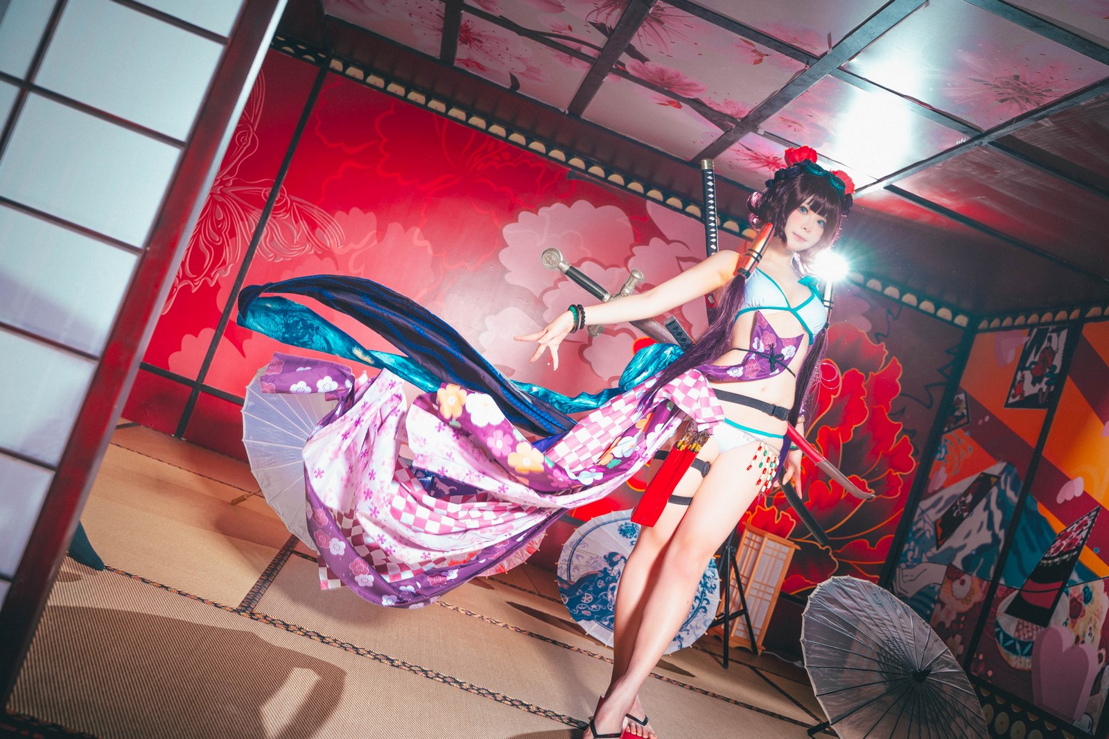 w百合欧皇子w 水着阿荣写真集 – 泳装COS 高清图集 [21P-232MB]插图4