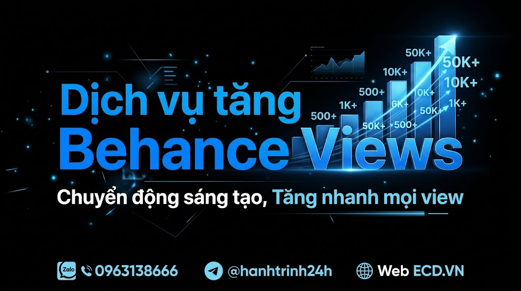 dịch vụ tăng behance views tốt nhất tăng lượt xem