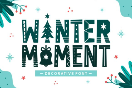 Winter Moment Decorative Font