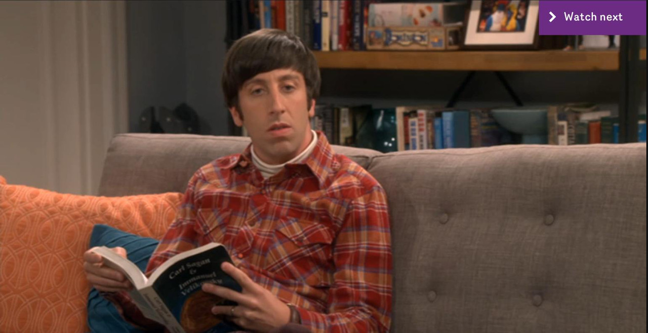 big bang theory S1203 - carl sagan and immanuel velikovsky