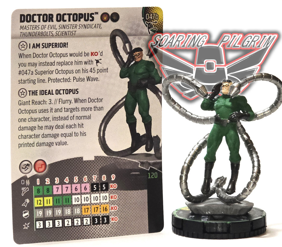 Marvel Heroclix DOCTOR OCTOPUS - 047b - PRIME SUPER RARE Spider