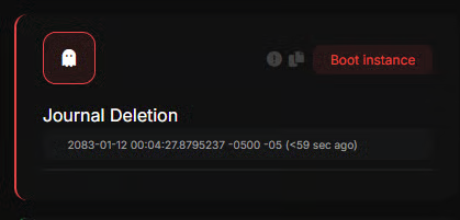 Journal deletion detection
