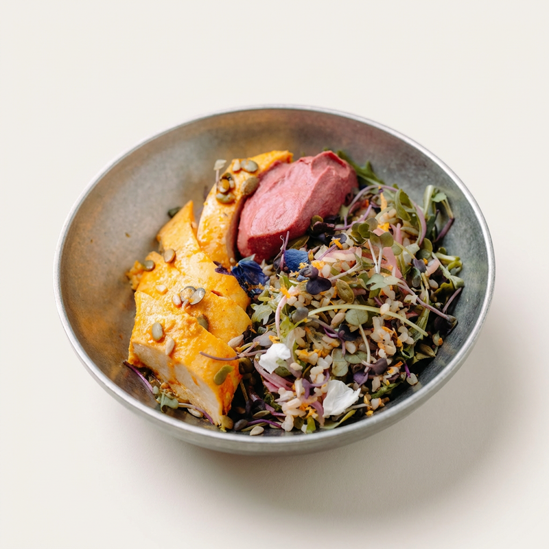 Bowl de Pollo Especiado Bruta • 60g proteína