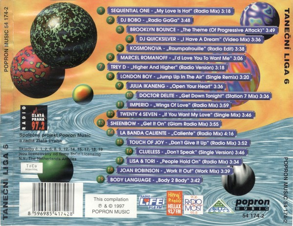 16/03/2023 - Taneční Liga 6 (CD, Compilation)(Popron Music – 54 174-2)  1997 R-2092349-1263826498