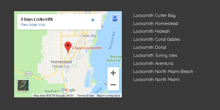 3 Guys Locksmith28648 S. Dixie HwyHomestead FL, 33033(305) 907-7