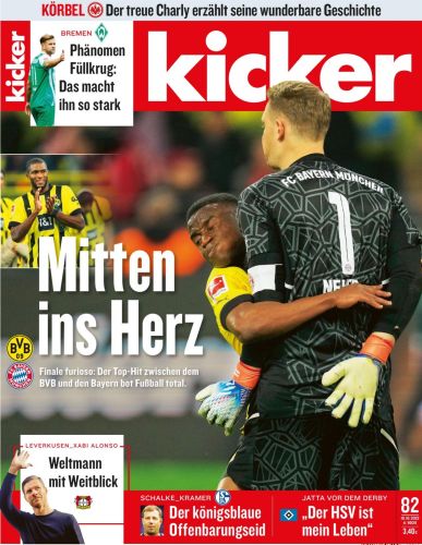 Cover: Kicker Sportmagazin No 82 vom 10  Oktober 2022