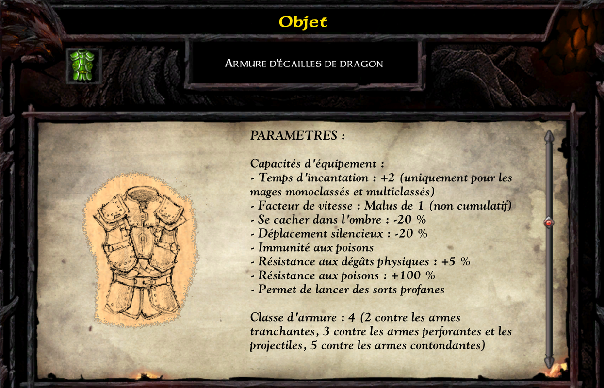 armure dragon