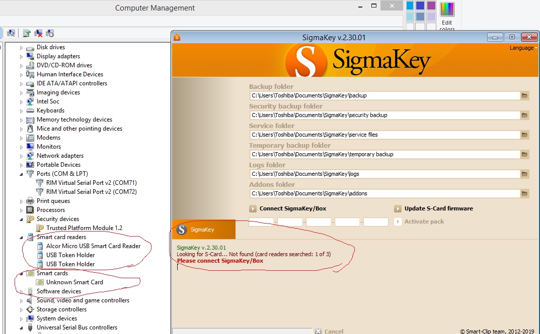 my sigma dongle Looking for S-Card... Not found - GSM-Forum