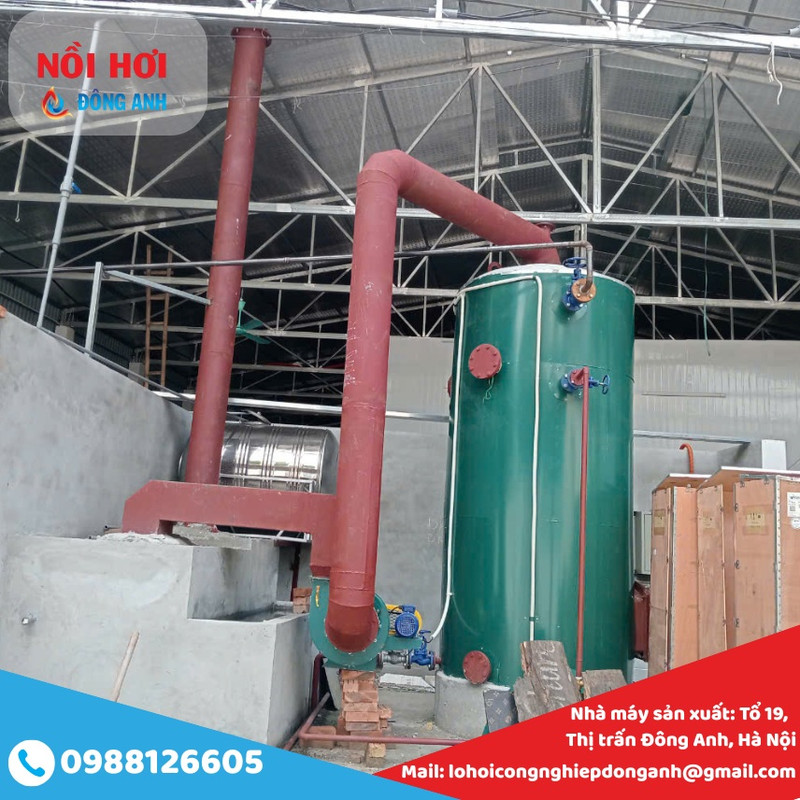 lò hơi đốt củi 750