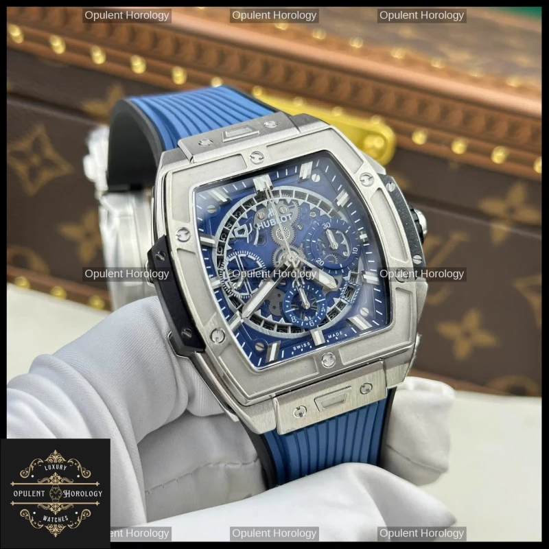 Hublot Spirit of Big Bang Titanium Blue Dial 42 mm Chronograph