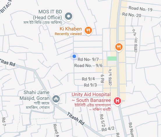 Our office location map