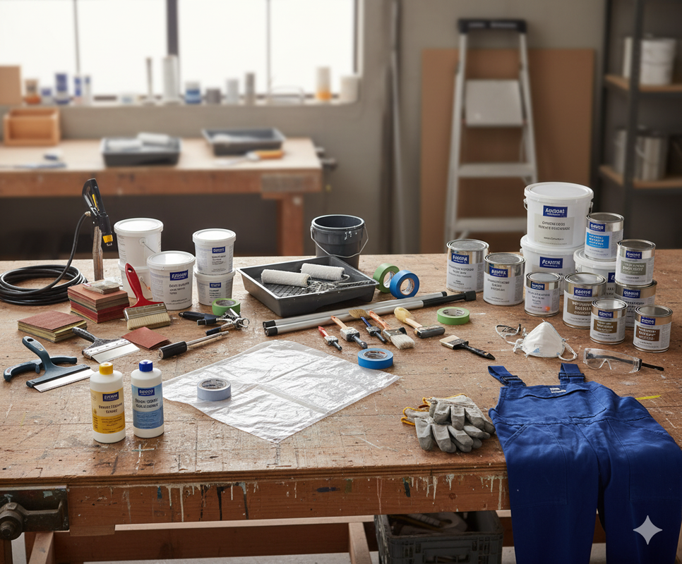 Building and architectural paint supplies