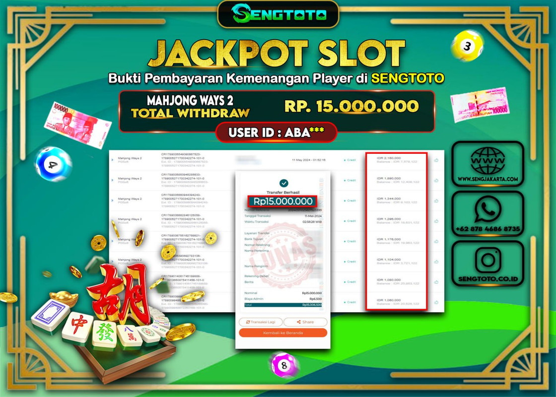 BUKTI PEMBAYARAN SLOT MAHJONG WAYS 2