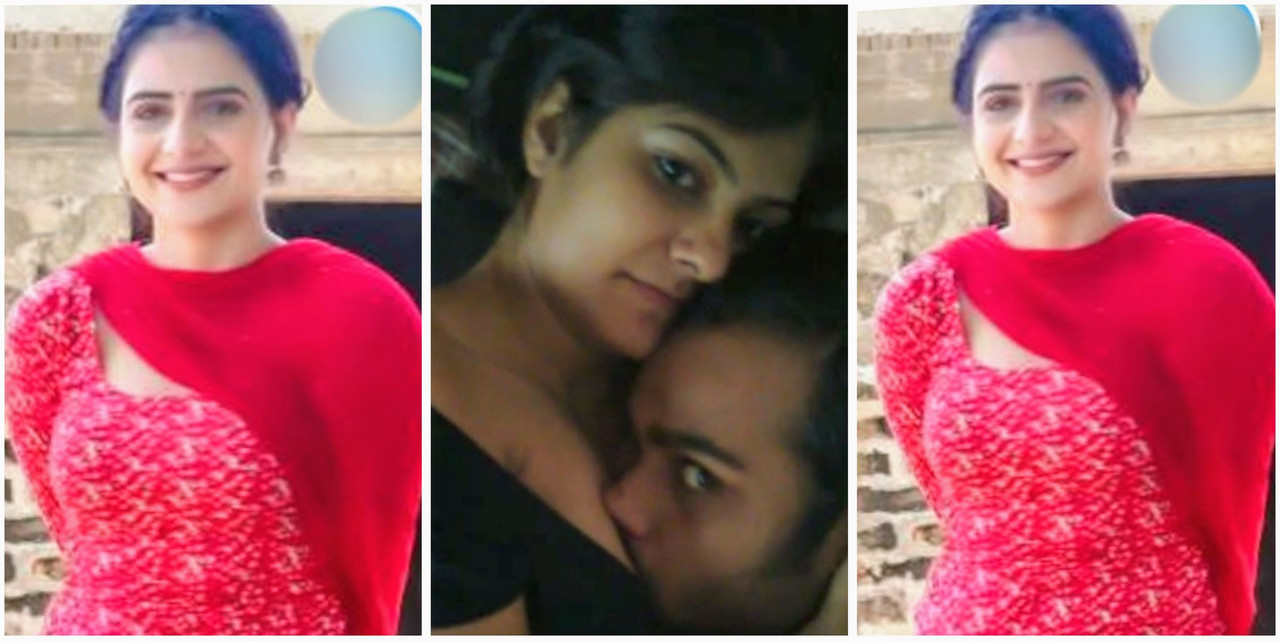 Desi couple boyfriend kissing and licking her boob exclusive