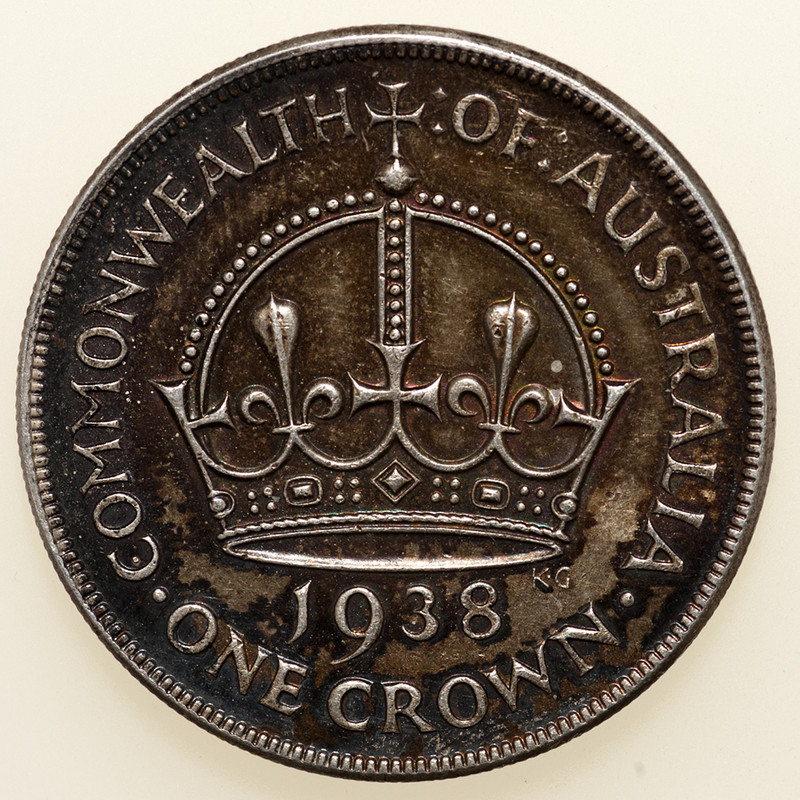 1 corona Australia. Jorge VI. 1938. PAS6090