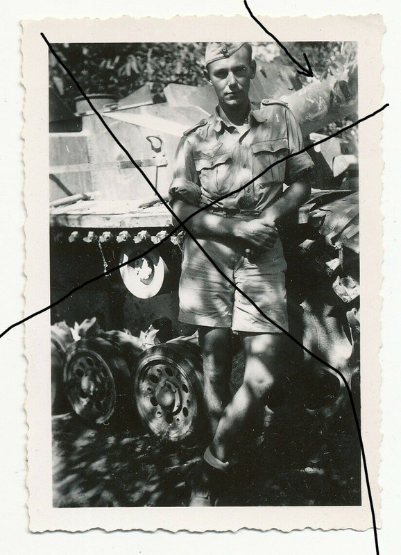 Foto Soldat Stug Panzer Division HG Sturmgeschütz Italien Kennun