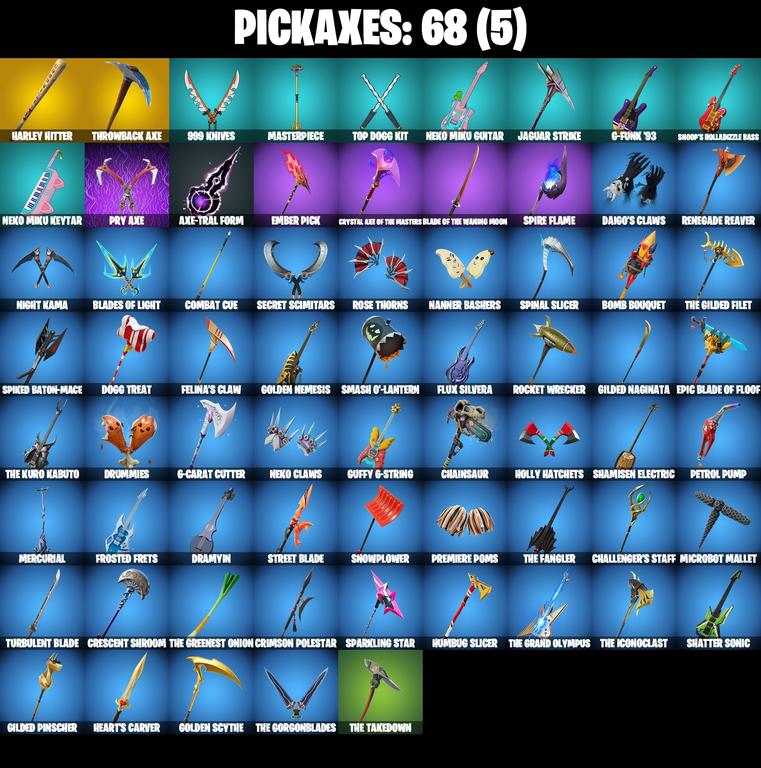 pickaxes comp