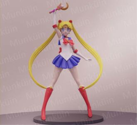 Usagi Tsukino – Sailor moon – 3D Print Model Usagi Tsukino – Sailor moon – 3D Print Model