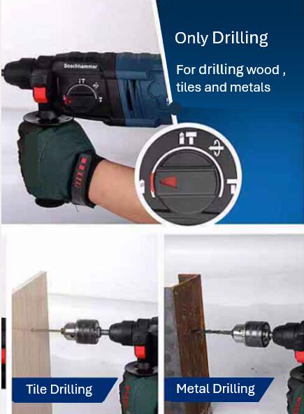 Rotary hammer's verstile applications