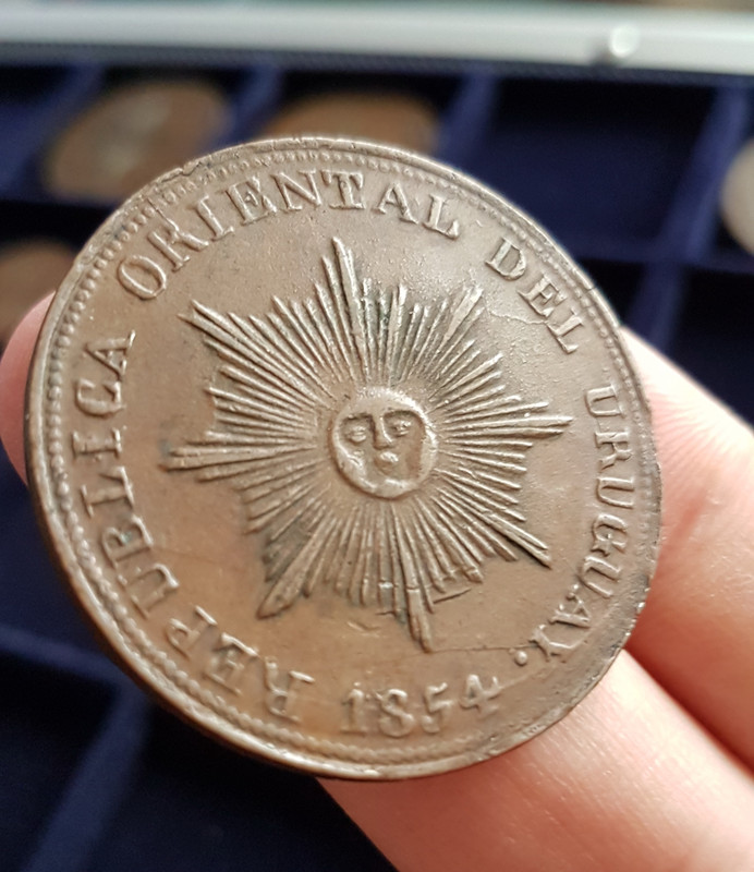 Uruguay •1854• 20 Centésimos 20200929-115430