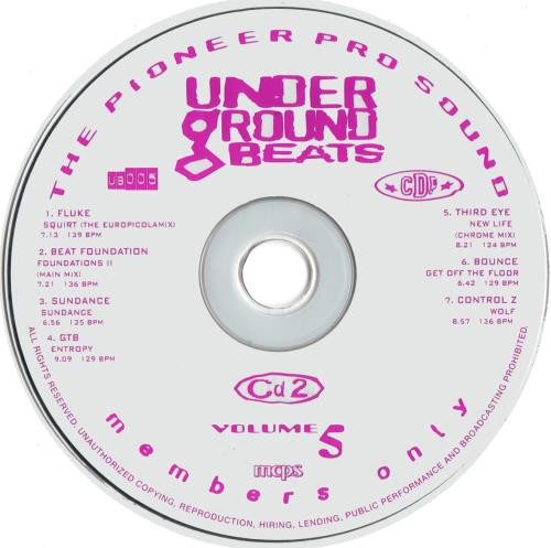 12/11/2023 - VA – Underground Beats (Volume 5)(2 x CD, Compilation, Limited Edition, Promo)(CD Pool – UB 005)  1997 R-197882-1212861150