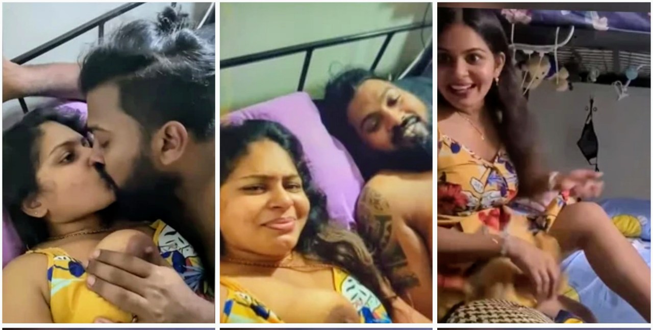 Hot Desi couple kissing bf licking her boobs gf riding sex video
