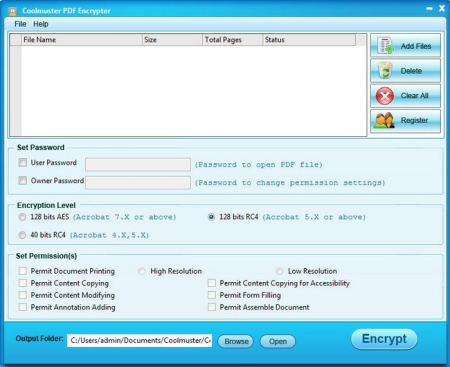 Coolmuster PDF Encrypter 2.1.4