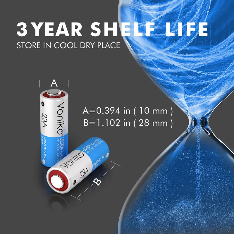 6 Pack 23A 12V A23 Batteries Value Pack