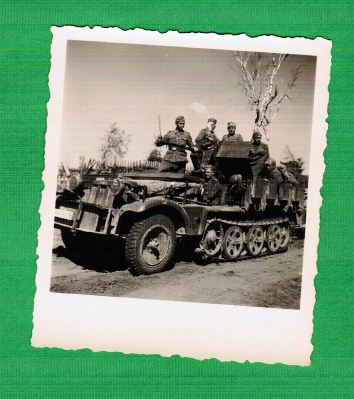 Halbkette Fahrzeug .. Wehrmacht _ Rußland Feldzu