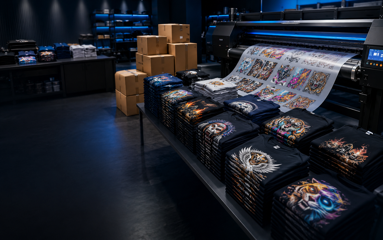 15 to 20 feet gang sheets for print shops and volume runs