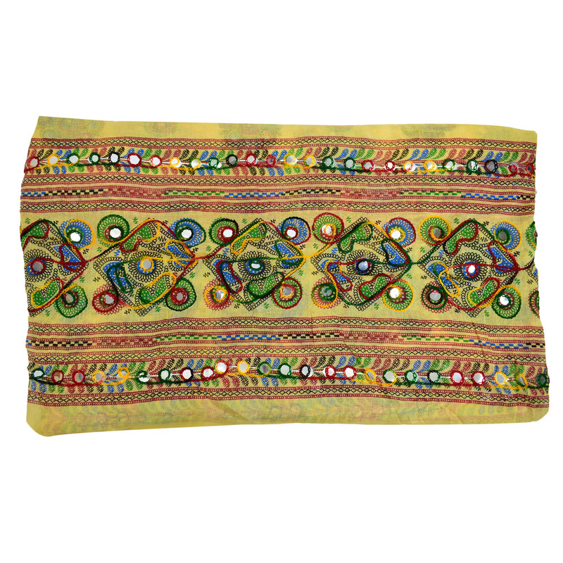Women's Cotton Dupatta Wrap Stole Mirror Work Embroidery Ethinic Scarves Chunni - Picture 53 of 103