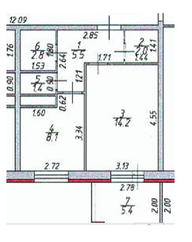 План квартиры с размерами