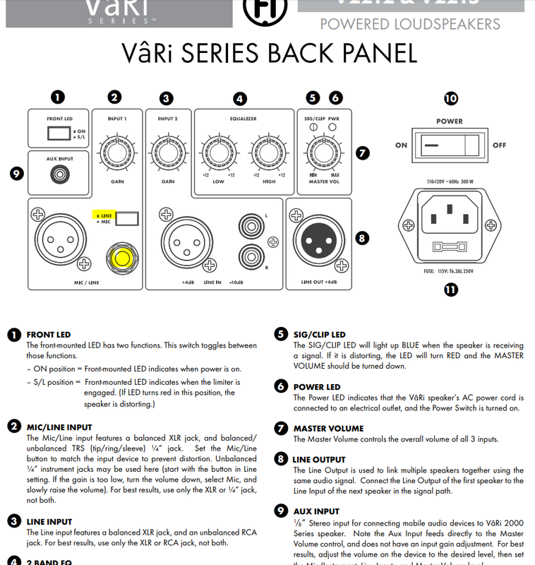 harbinger v2212 manual