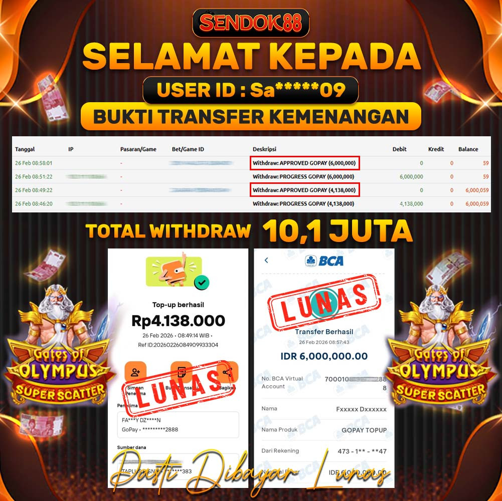 SENDOK88 JEPE! GATES OF OLYMPUS SUPER SCATTER Rp 10.138.000,- LUNAS!