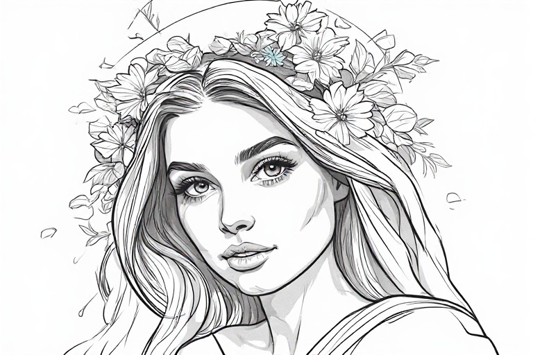 Madonna-l-Line-drawing-natural-(1)