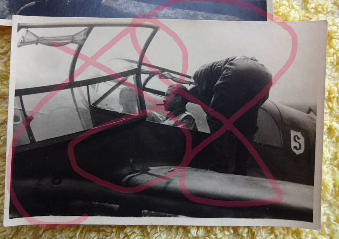 original Foto Lot 5 Bilder Galland Me 109 Notlandung Galland Schlageter 1941 (1)