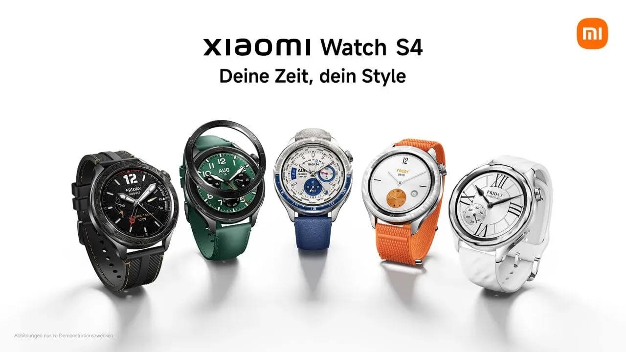 Smartwatch Xiaomi Watch S4 vista frontal y diseño