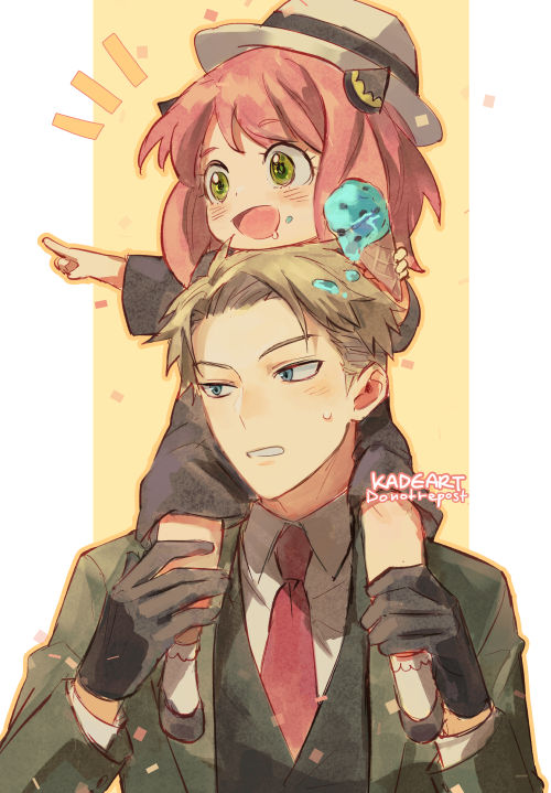 anya-and-twilight-spy-x-family-drawn-by-