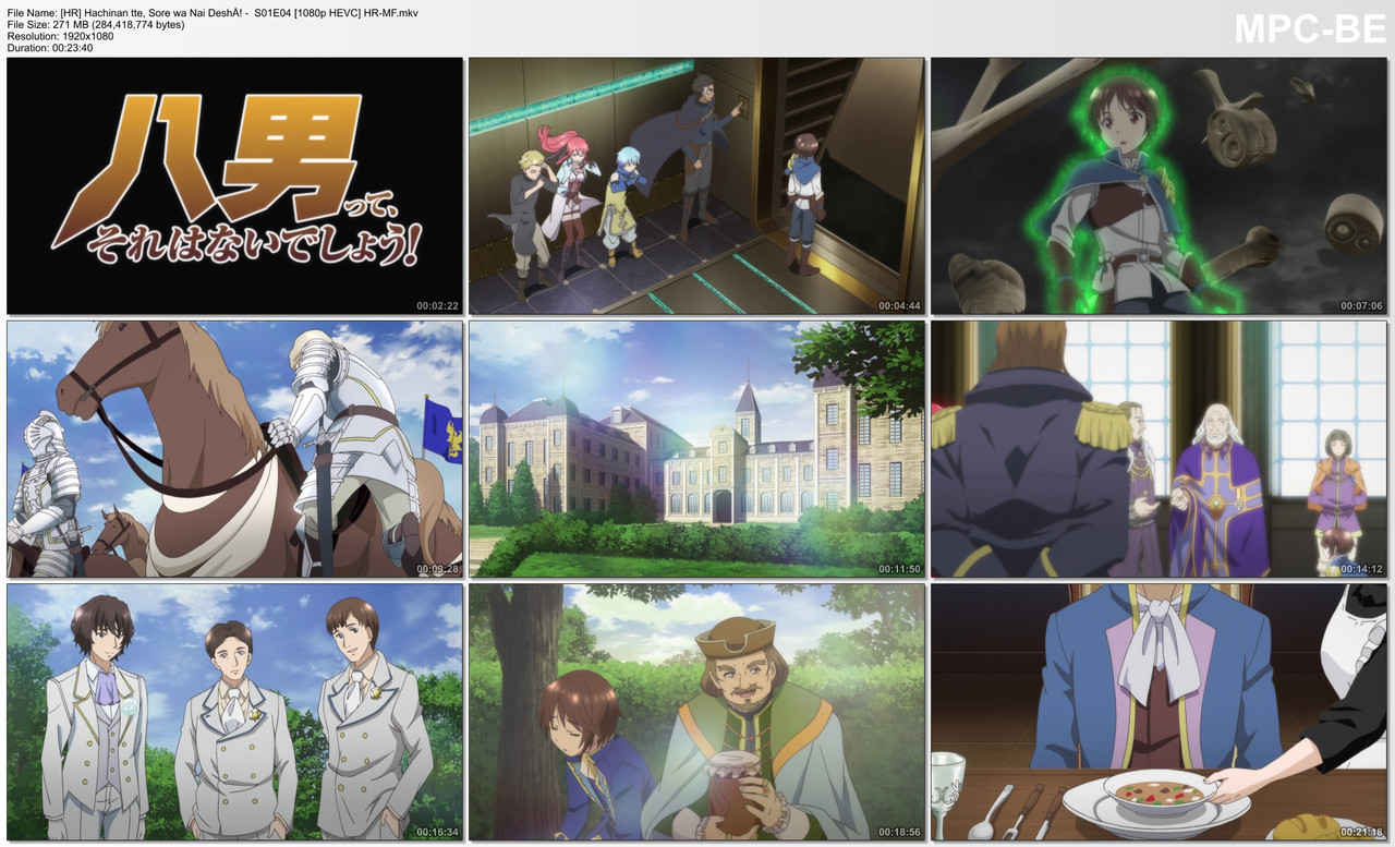 [HR] Hachinan tte, Sore wa Nai DeshÅ! -  S01E04 [1080p HEVC] HR-MF.mkv_thumbs