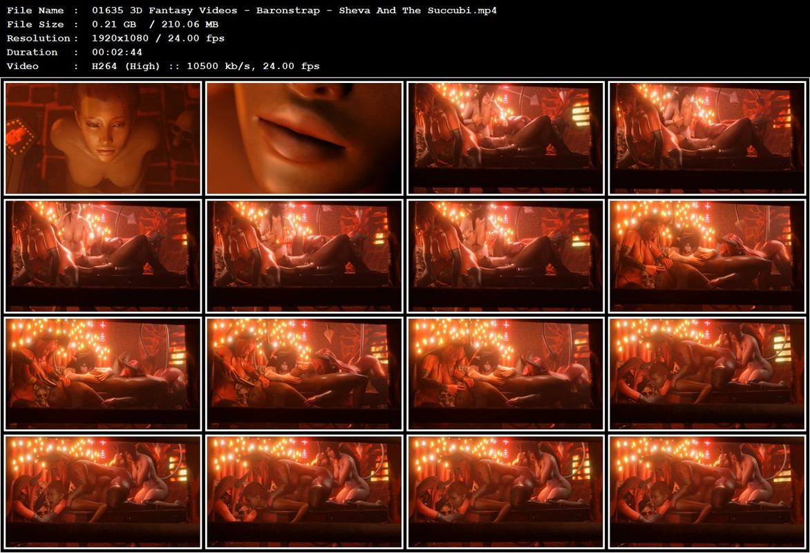 01635 3D Fantasy Videos - Baronstrap - Sheva And The Succubi.mp4